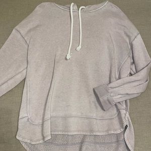 Blush/nude cotton hoodie